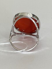 Камея с платком Б  (кольцо из серебра)