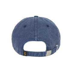 Бейсболка Alpha Industries Battlewash Cap Blue (Синяя)