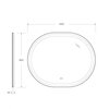 Cezares CZR-SPC-GIUBILEO-1000-800-TCH-WARM Зеркало со встроенной подсветкой, сенсорным выключателем и подогревом 80,7x80,7x3