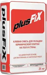 Клеевая смесь Litokol Plusfix для укладки керамической плитки на пол и стены 25 кг