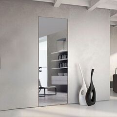 Купить Скрытая дверь Diamond Invisible Reverse Al алюминиевая кромка с зеркалом с двух сторон