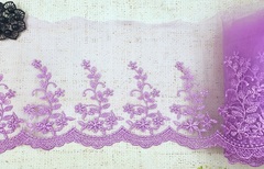 Вышивка на сетке, ш. 16 см