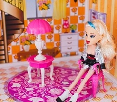 PAREMO Трехэтажный кукольный дом (5 комнат, 2 куклы) (PPCD116-04)