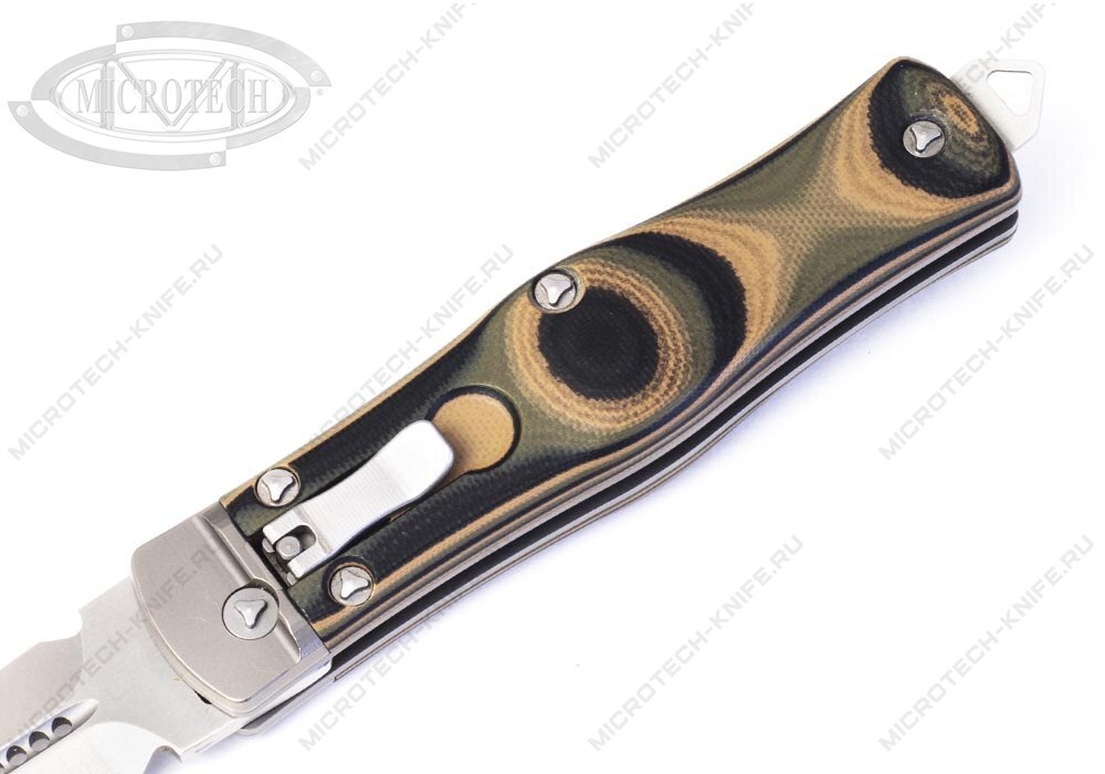 Нож Microtech OSS Cobra Camo G10 - фотография 