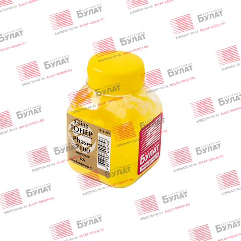 Тонер с девелопером БУЛАТ s-Line 106R02608/11 для Xerox Phaser 7100 (Жёлтый, банка 62 г)