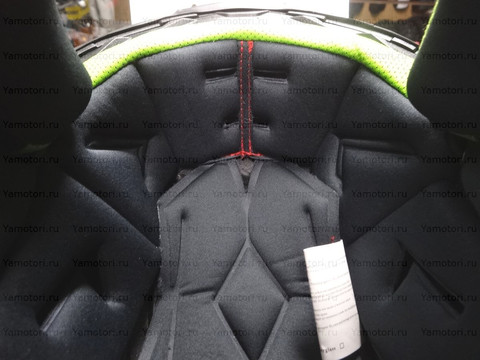 Кроссовый мотошлем NENKI NK-316, белый-зелёный