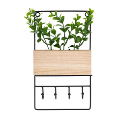 Подвесная вешалка, 16,5*5*29 см, черная. QWERTY