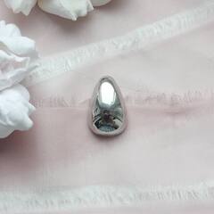 УЦЕНКА!!! Подвеска в форме капли 25*16 мм, родий У152