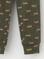 пижама  для мальчика  К 1541/хаки,полосатые тигры