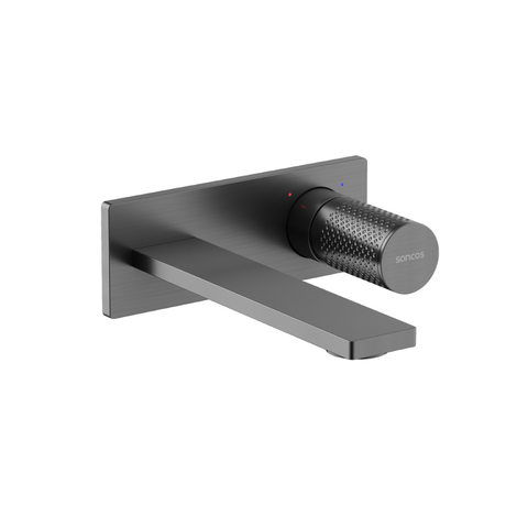 Sancos SC9013GG Смеситель для раковины SANCOS Nexus с внутренней частью, вороненая сталь, арт. SC9013GG