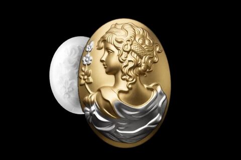 Силиконовый молд камея Девушка № 13