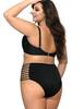 Высокие плавки с боковыми вырезами Ava SF13/6 black