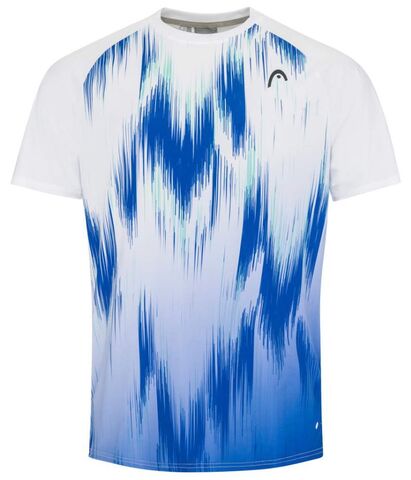 Теннисная футболка мужская Head Topspin T-Shirt - white/print vision