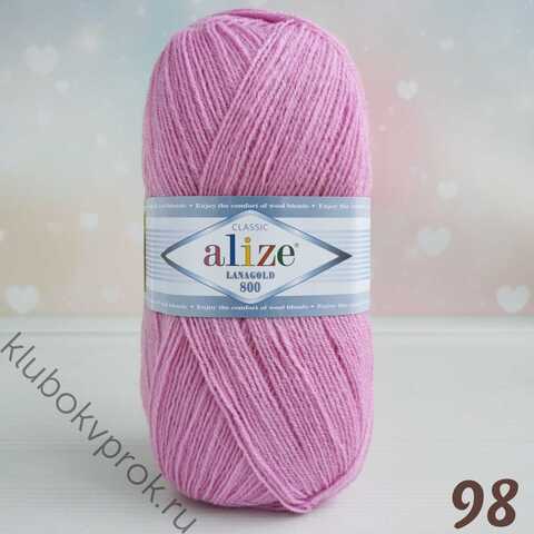 ALIZE LANAGOLD 800 98, Розовый
