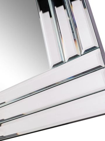 Зеркало декоративное 60x80см Garda Decor в геометричной зеркальной раме