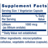 Литий, Lithium 1000 mcg, Life Extension, 100 вегетарианских капсул 3