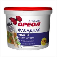 Краска в/д фасадная ЭМПИЛС Ореол ДИСКОНТ (белый)