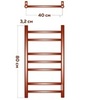 Bauedge Stil R DB-0036 Полотенцесушитель электрический 40х80, нержавеющая сталь полированная