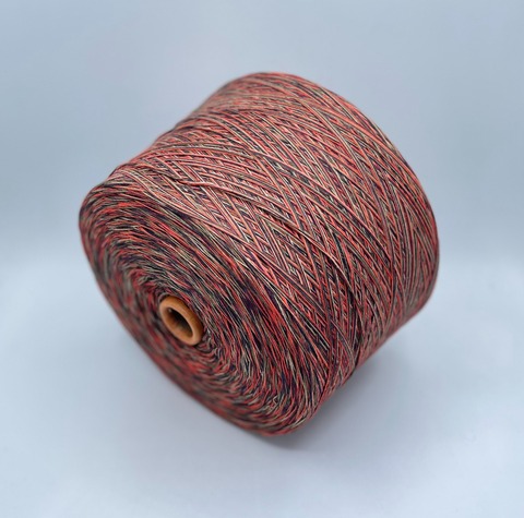 (Авторская смотка) Millefili (пр.Италия),art-Arhimederws 307м/100 гр. 40%Шерсть, 40%Хлопок, 20%Полиамид, цвет-Закат в лесу,арт-33161