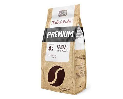 Кофе в зернах Живой Кофе Espresso Premium, 1 кг