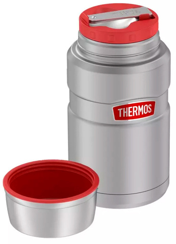 Термос для еды Thermos SK3020 RCMS 0.71л. серый/красный картонная коробка (375971)