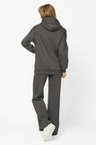 Утепленный спортивный костюм для беременных и кормящих 15152 темно-серый