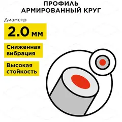 Корд триммерный на катушке DDE 