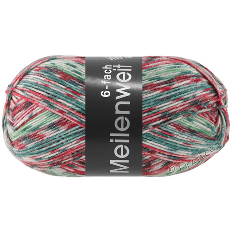 Пряжа MEILENWEIT 6-PLY 150 MERINO CHRISTMAS LUREX