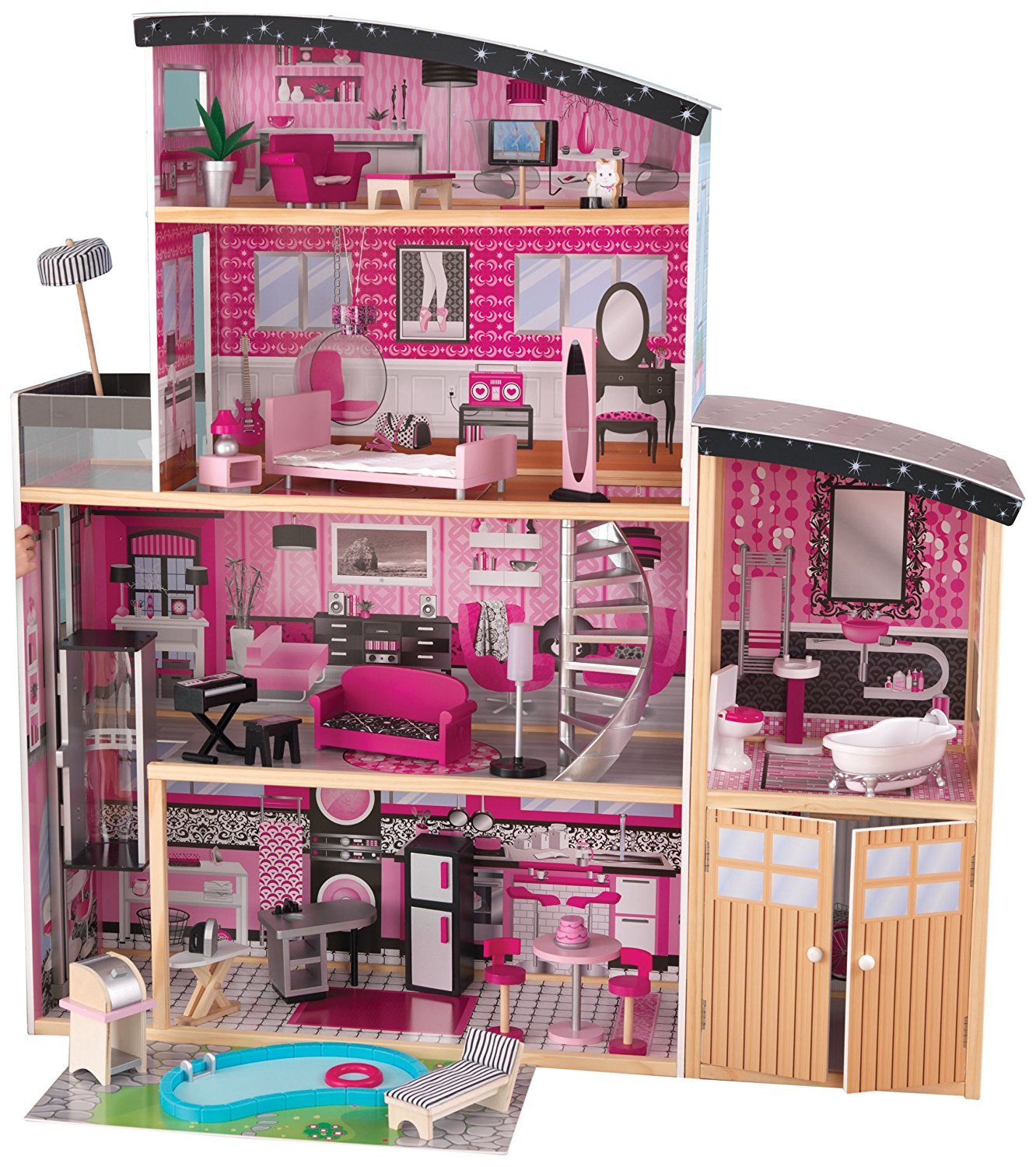 KidKraft Сияние Sparkle Mansion Dollhouse - большой кукольный дом - купите  в фирменном интернет-магазине KidKraft-Russia по лучшей цене!