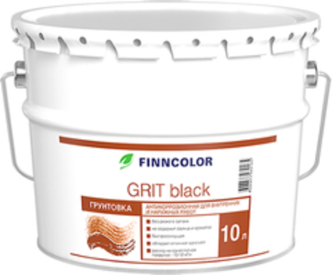 Finncolor Grit black/Финнколор Грит блэк Антикоррозионная грунтовка