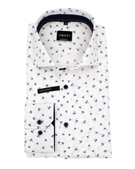 Сорочка мужская Venti Modern Fit 103368800-100 из фактурной ткани с пальмами