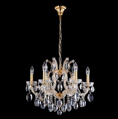 Подвесная люстра Crystal Lux HOLLYWOOD SP6 GOLD