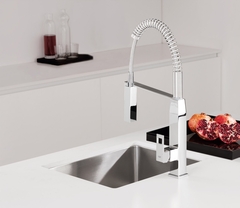 Смеситель для кухонной мойки GROHE Eurocube профессиональный, хром (31395000)