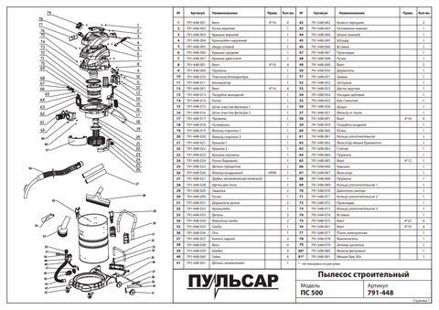 Плата ПУЛЬСАР ПС 200/ПС 300/ ПС 500 -791-424-058