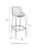 Комплект пластиковой барной мебели Siesta Contract Sky Folding Bar 60 Air, бежевый