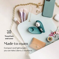 Бесконтактный клиторальный стимулятор Womanizer Liberty 2, темно-бирюзовый