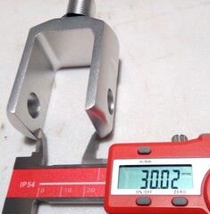 Переходник для Моно амортизаторов серебряный 30мм / 1шт.