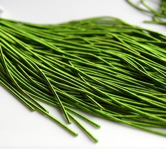 Канитель мягкая матовый зеленый 1мм (№4271)