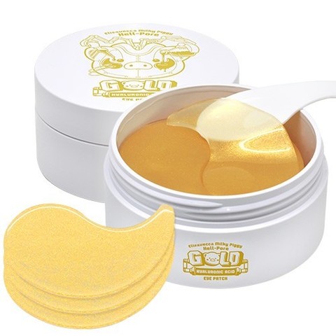 ELIZAVECCA Патчи д/век ЗОЛОТО/ГИАЛУРОН Milky Piggy Hell-Pore Gold Hyaluronic Acid eye patch, 60шт