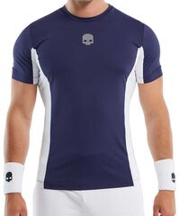 Футболка теннисная Hydrogen 70's Tech T-Shirt - white/blue