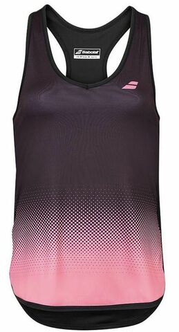 Топ теннисный Babolat Compete Tank Top Women - black/geranium pink