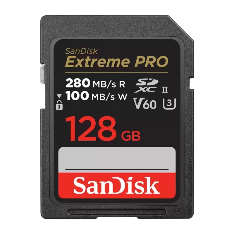 SanDisk SDXC 128Gb Extreme Pro V60 UHS-II U-3 R/W