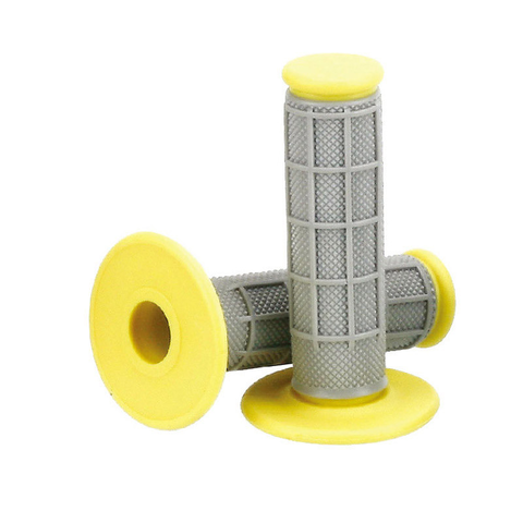 RGP-535M-120 Грипсы руля без отверстия, мягкие, липкие, Accel (Taiwan) жёлтые/серые