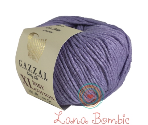 Пряжа Gazzal Baby Cotton XL 3420 пыльная сирень