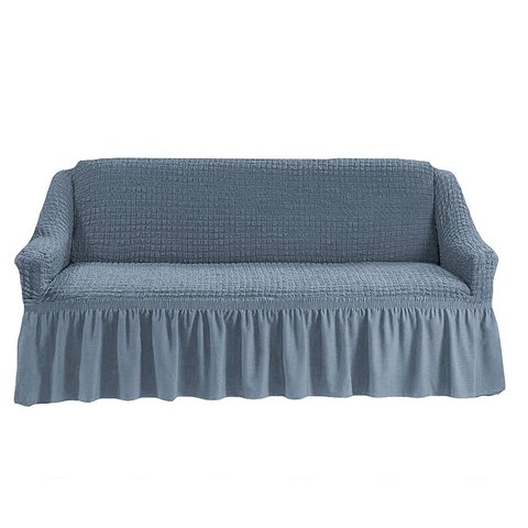 Чехол на трехместный диван, светло-серый