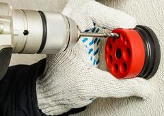 Кондуктор для сверления ПРАКТИКА от 4 до 12 мм, с пылесборником (247-026)