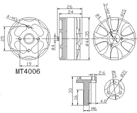 T-Motor MT4006 KV740