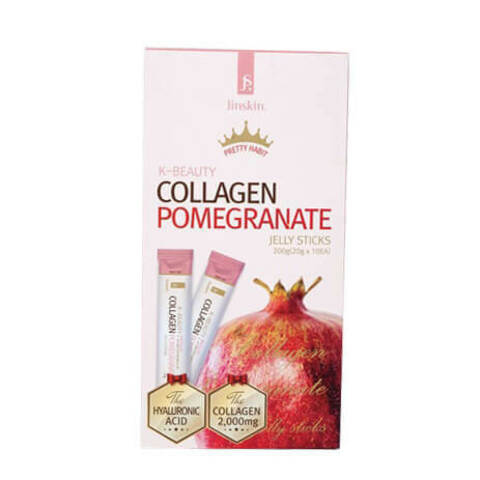 Jinskin K-Beauty Collagen Pomegranate коллаген с гиалуроновой кислотой и гранатом в стиках-желе