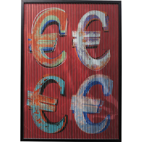 Картина в рамке Currency Euro, коллекция 