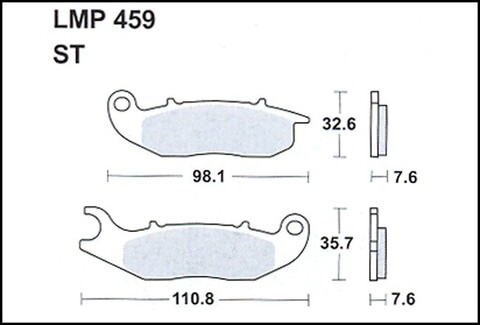 Колодки дискового тормоза AP Racing LMP459 ST  (FDB2242 / FA465)